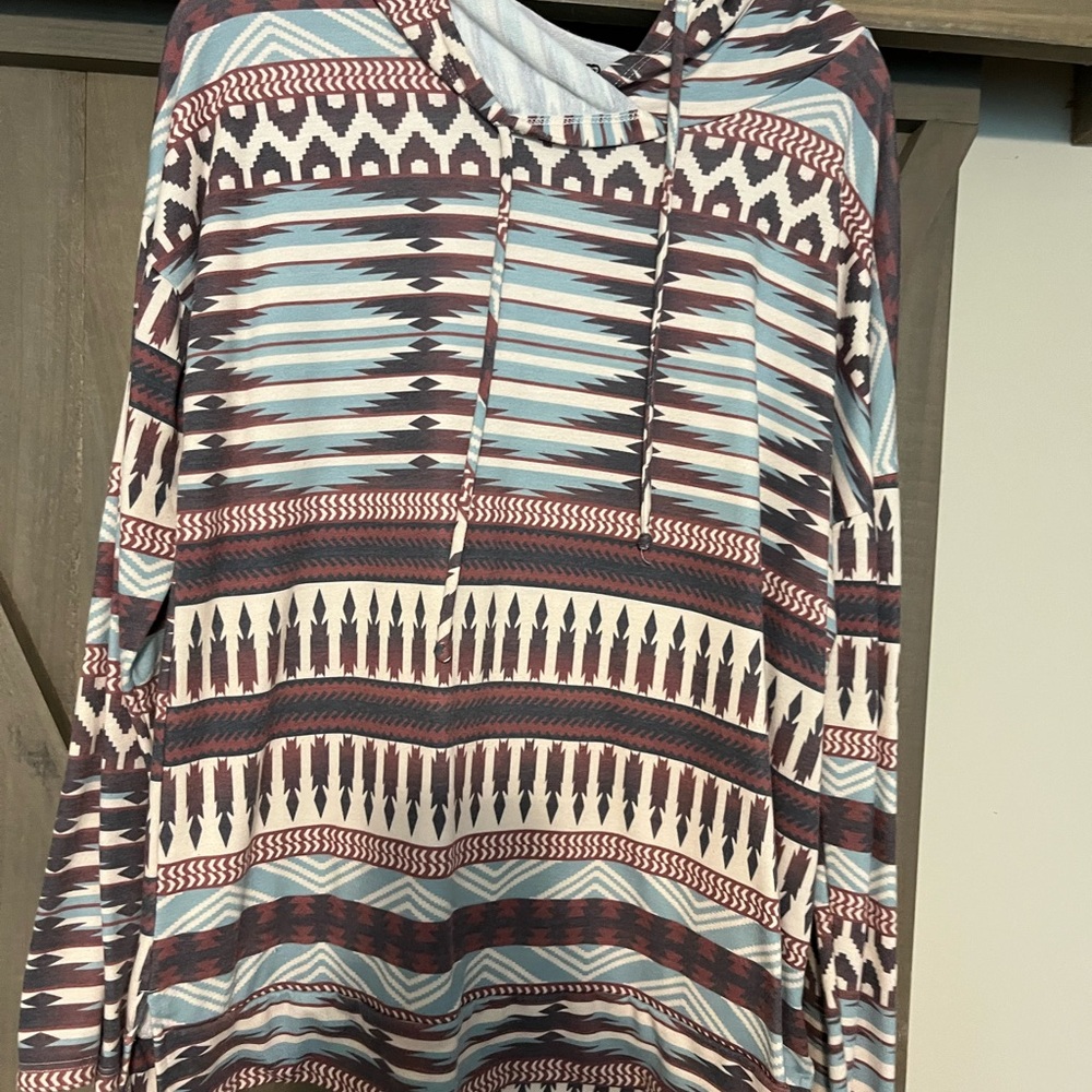 Tribal Print Hoodie